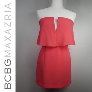 Bcbg MaxAzria Strapless Plunge Cocktail Dress
